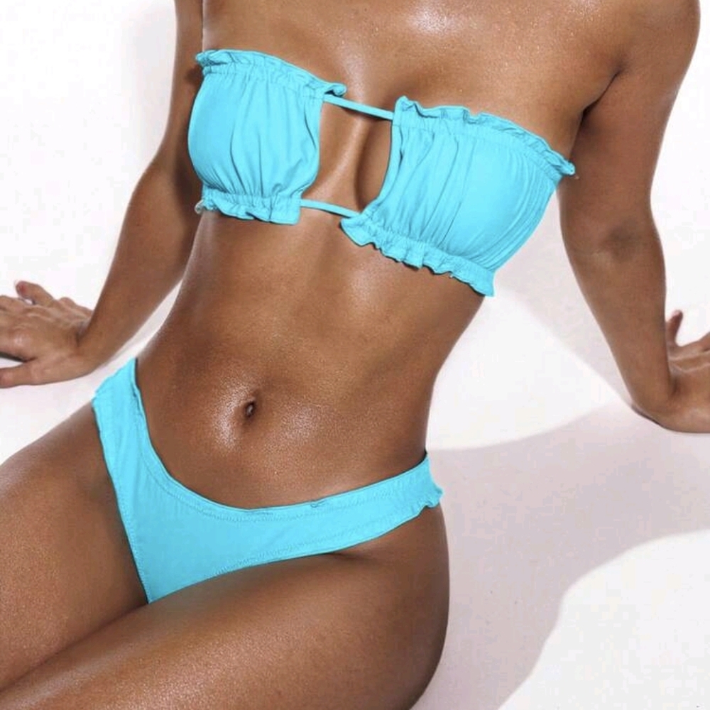 SHEIN Vibrant Blue Bikini Set